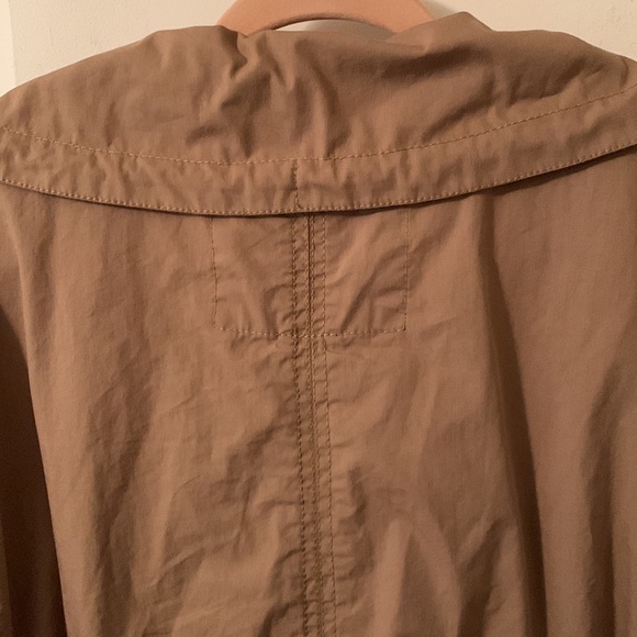 Eddie Bauer khaki utility jacket drawstring waist & hem large pockets size 4x - Picture 8 of 15